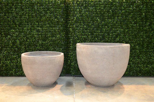 Planters — Two White Plant Pots in Wellington, FL