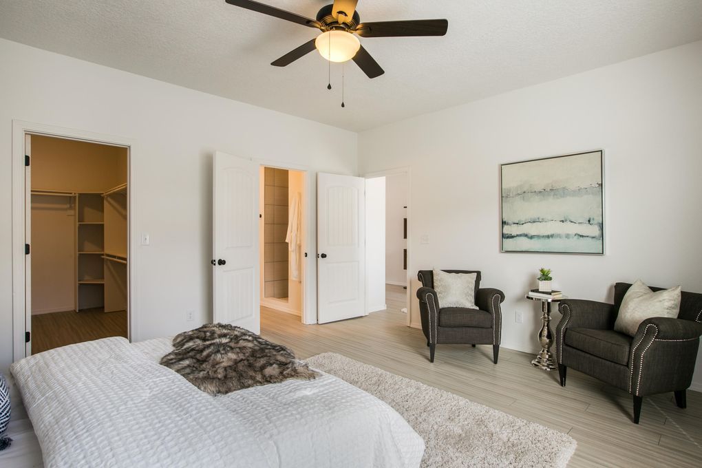 Ten Ten Lead Bedroom with Ceiling Fan