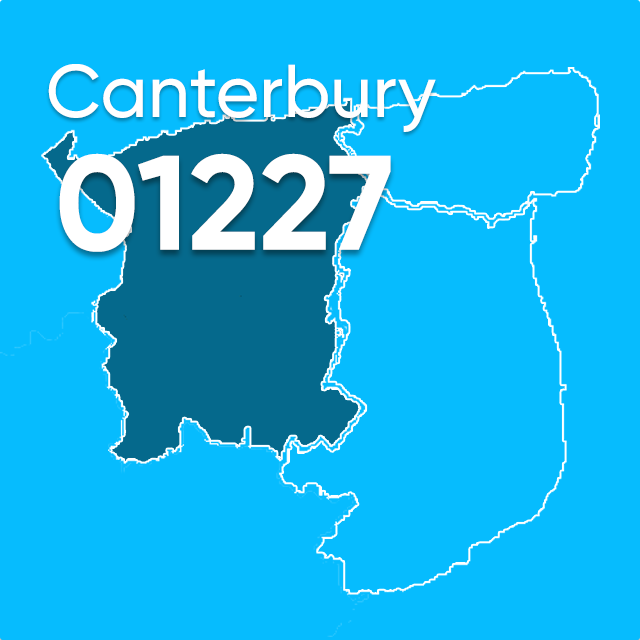 01227 area code Canterbury UK