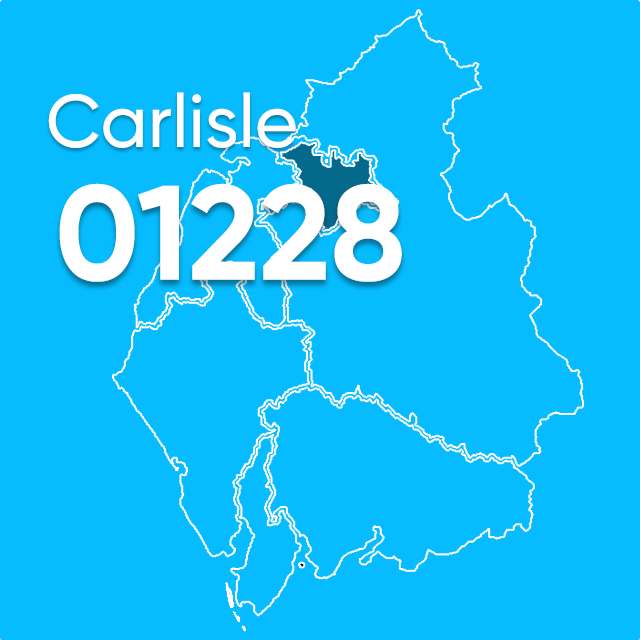 01228 area code carlisle UK