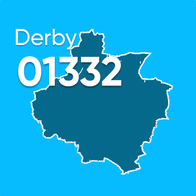 01332 area code Derby UK