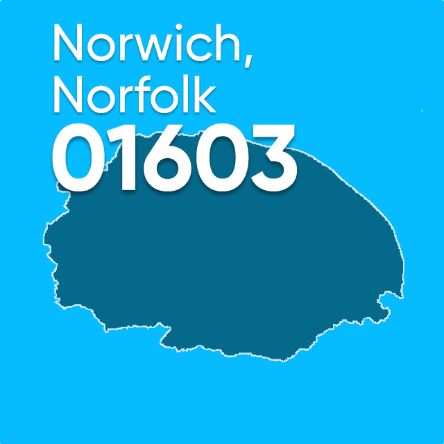 01603 area code norwich UK