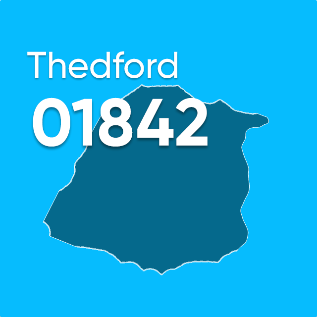 01842 area code Thetford UK