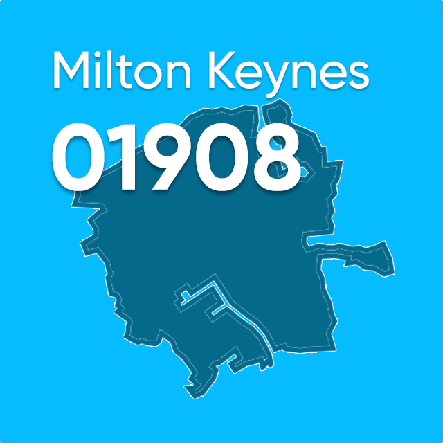 01908 area code milton keynes UK