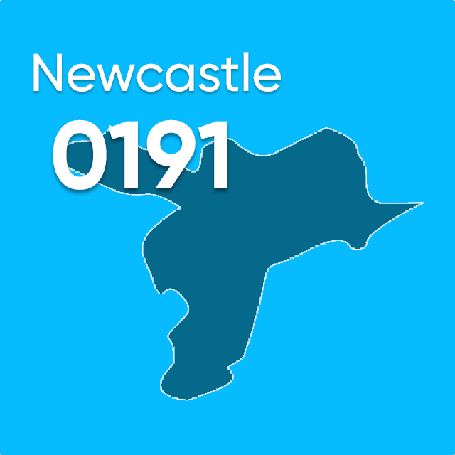 0191 area code Newcastle UK