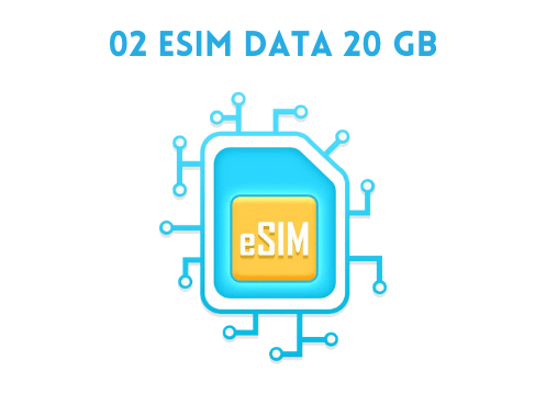 02 eSIM Data 20 GB