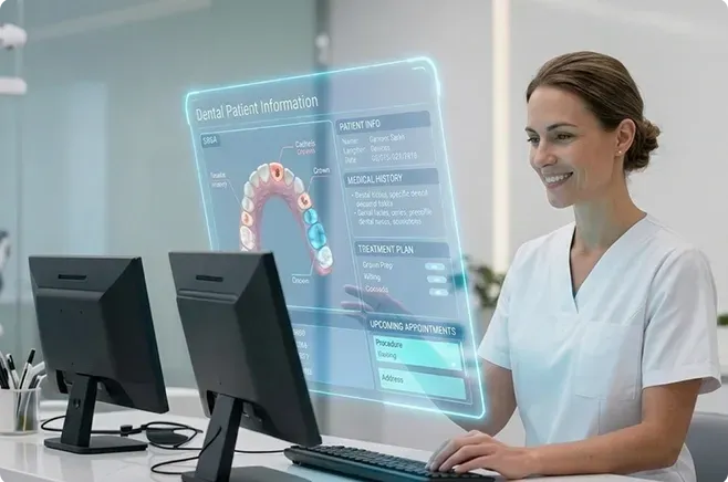 Meet Your AI Dental Receptionist — Always On, Always Professional Meet Your AI Dental Receptionist — Always On, Always Professional
