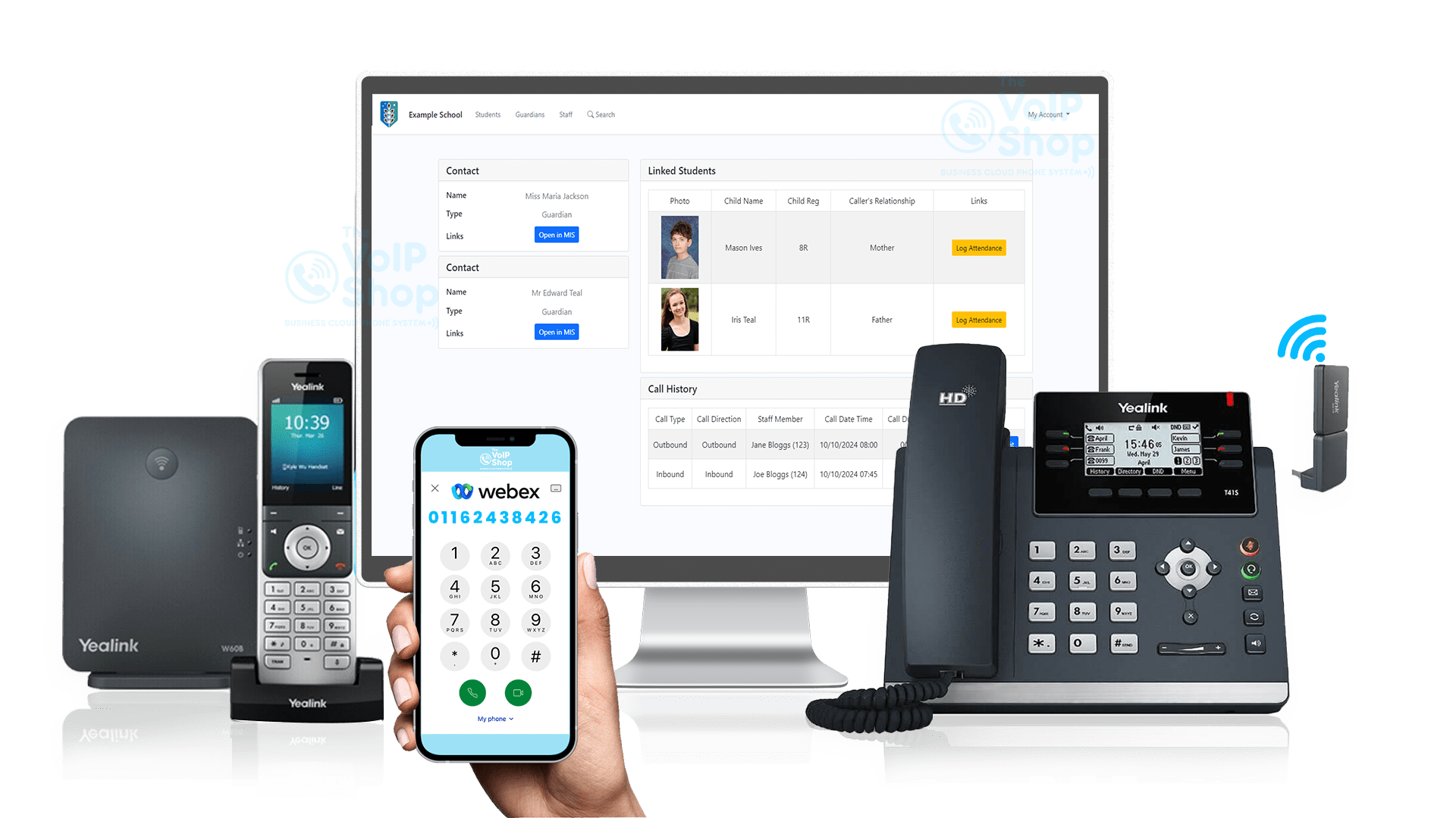 EdTech Pro CRM integration with VoIP