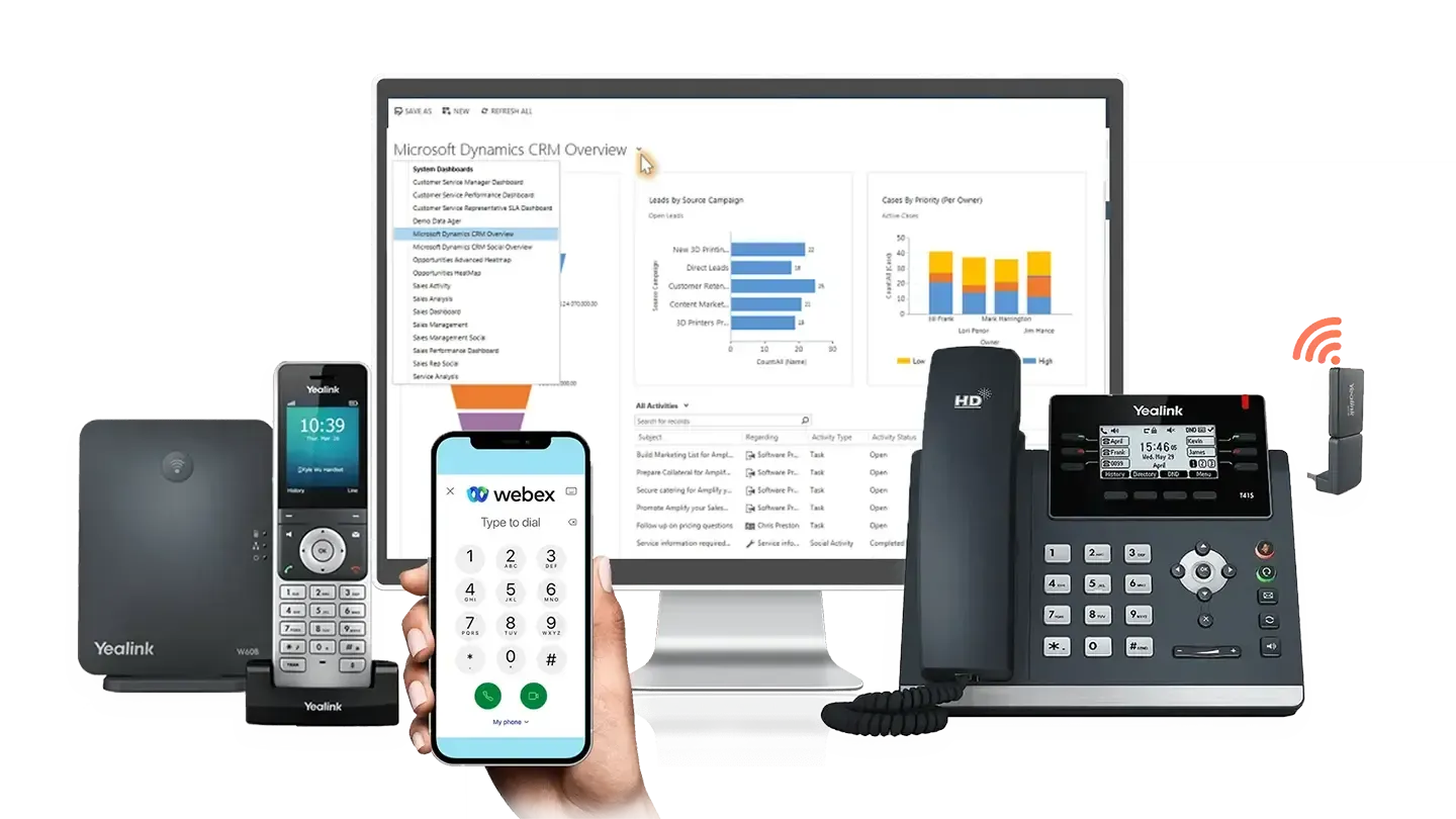 Microsoft Dynamics 365 CRM Integration with The VoIP Shop Microsoft Dynamics 365 CRM Integration with The VoIP Shop