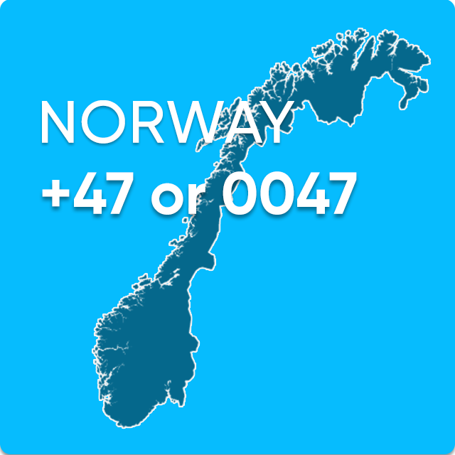 Norway dialing code 0047