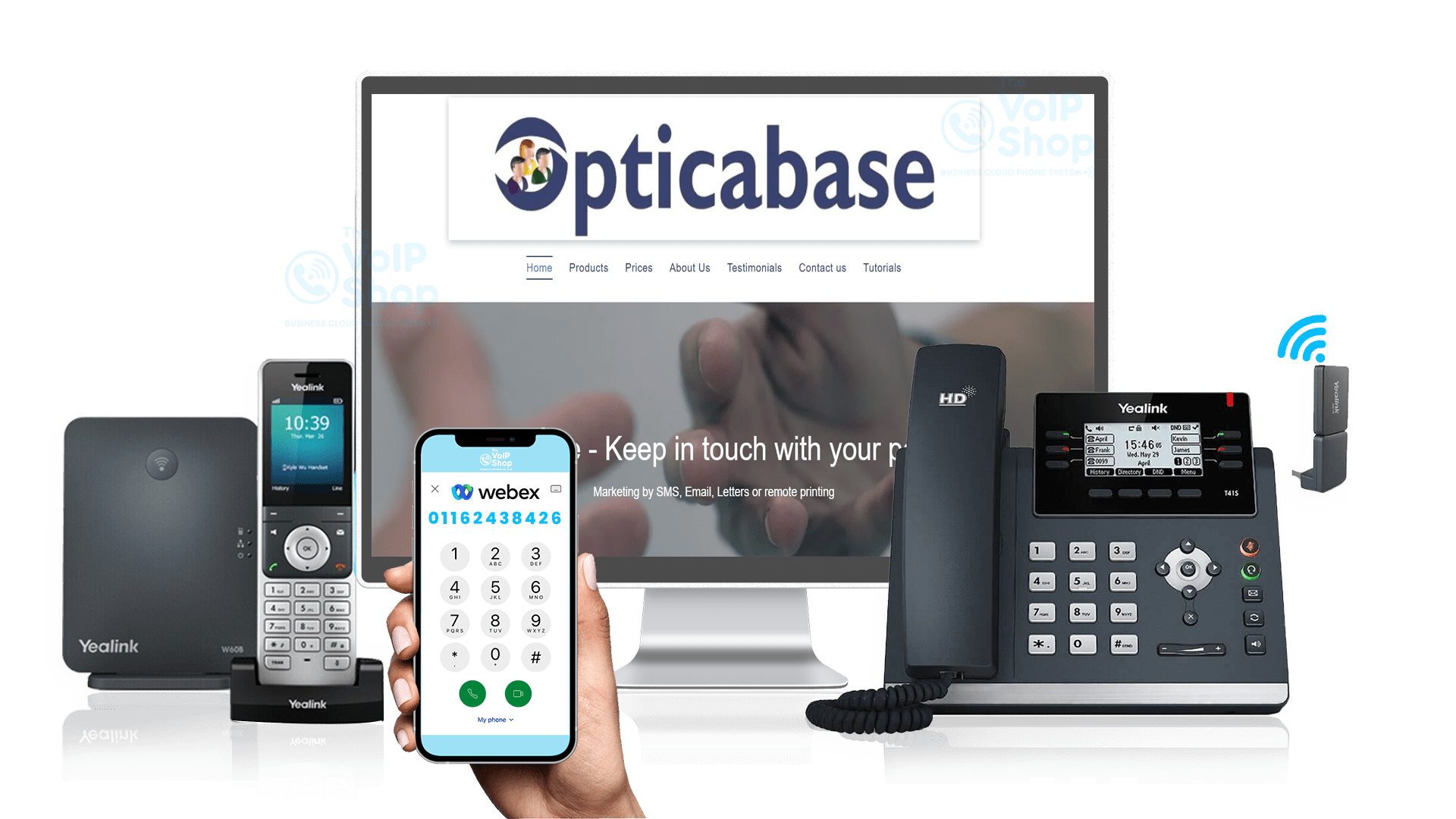 Opticabase CRM integration with VoIP