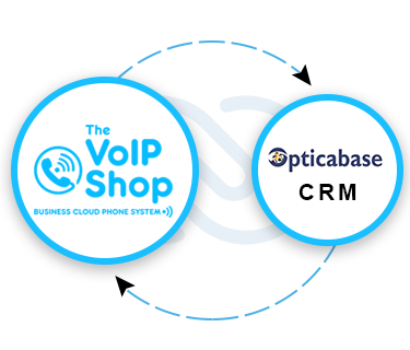 Opticabase CRM Call Integration with The VoIP Shop