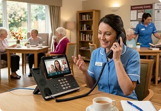 Reliable voip for care homes