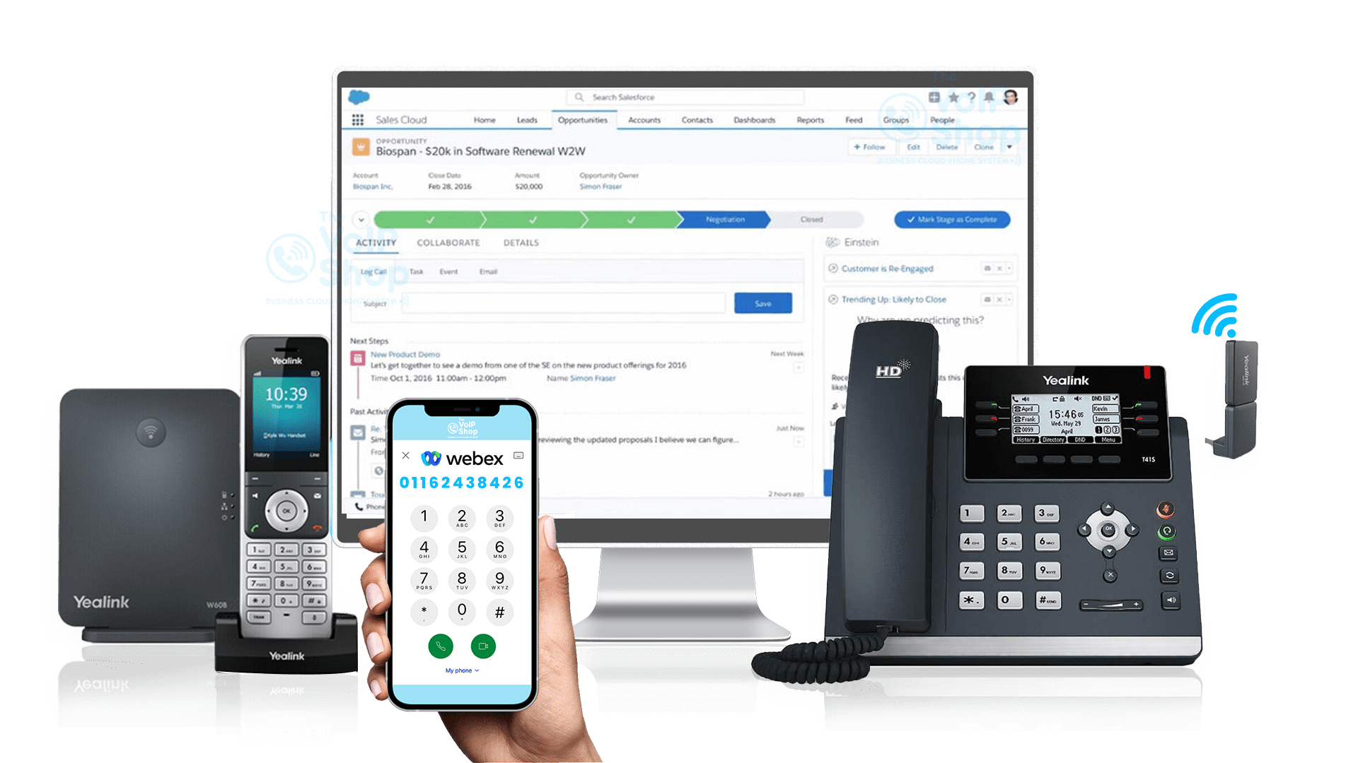 Salesforce CRM integration with VoIP