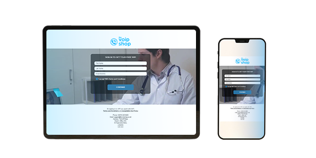 Customisable Splash Pages for guest wifi solution