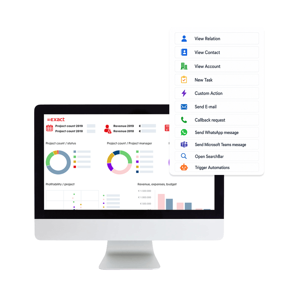Exact Online CRM specific functions.