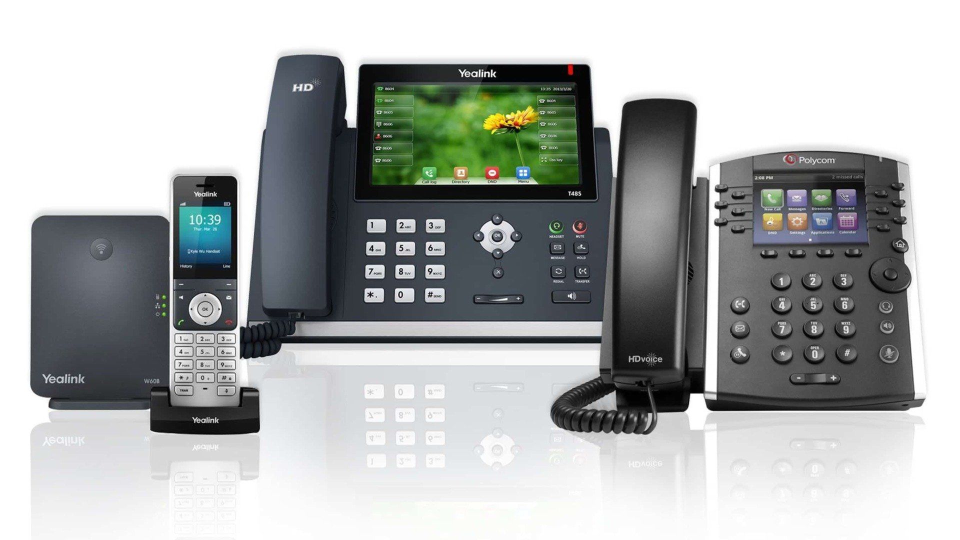 polycom desk phone business voip phone system in manchester