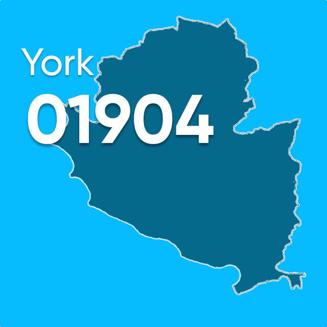 01904 area code York UK