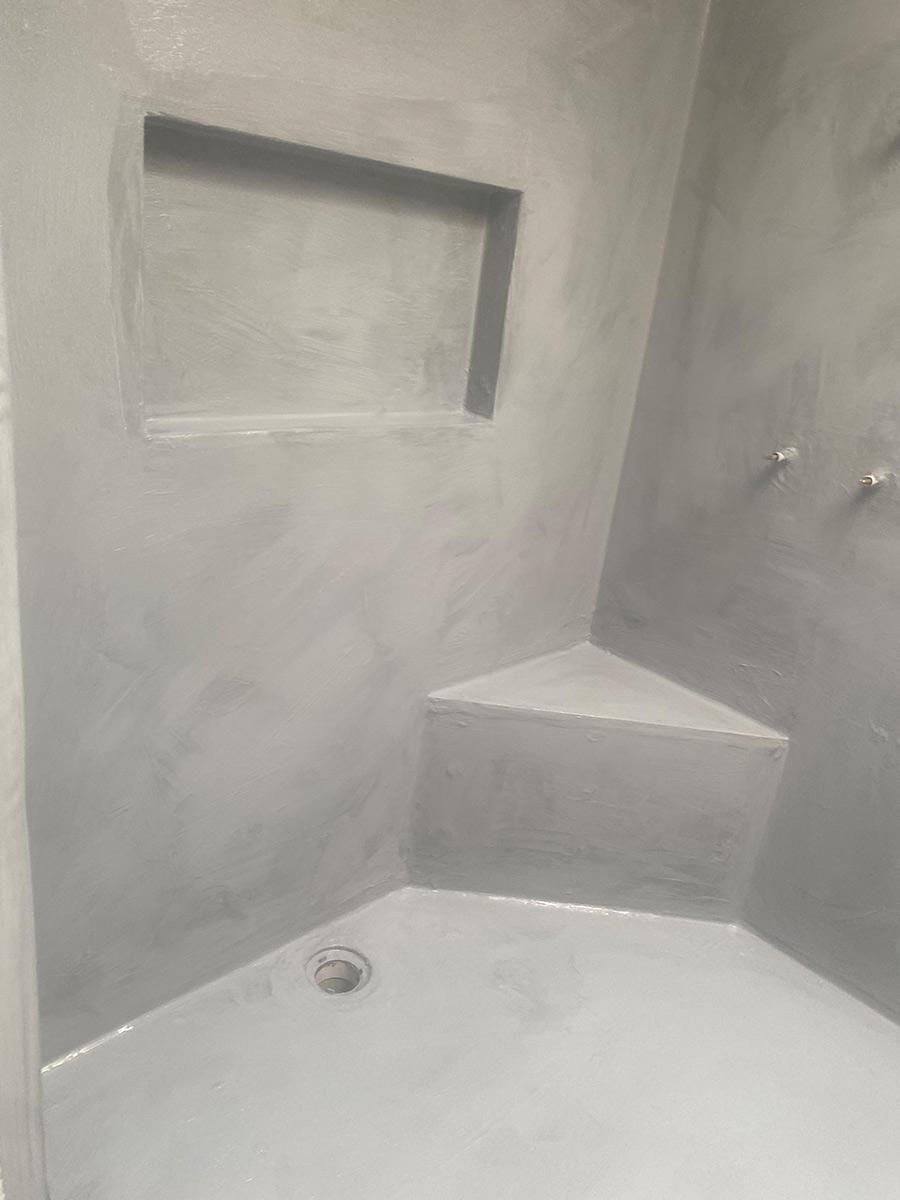 A Bathroom With A Shower And A Bathtub — B Smart Building & Design In Shellharbour, NSW