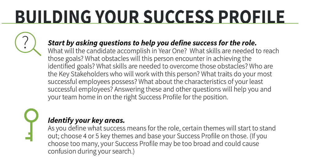 Building your success profile