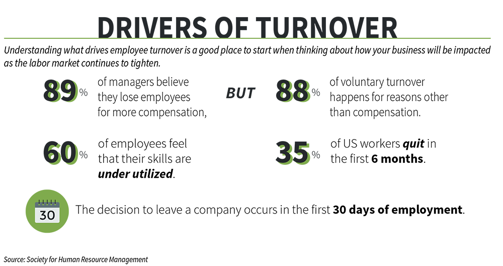 Drivers of Turnover Infographic