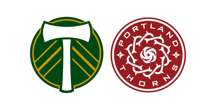 Portland Timbers and Thorns Logos