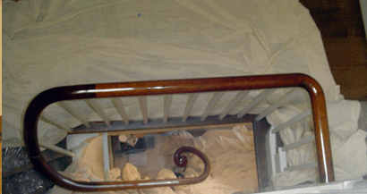 wooden railings