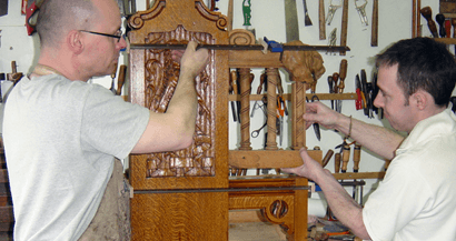 wood being restored