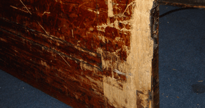 wood disaster damaged