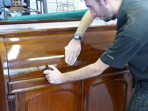 wooden staircase