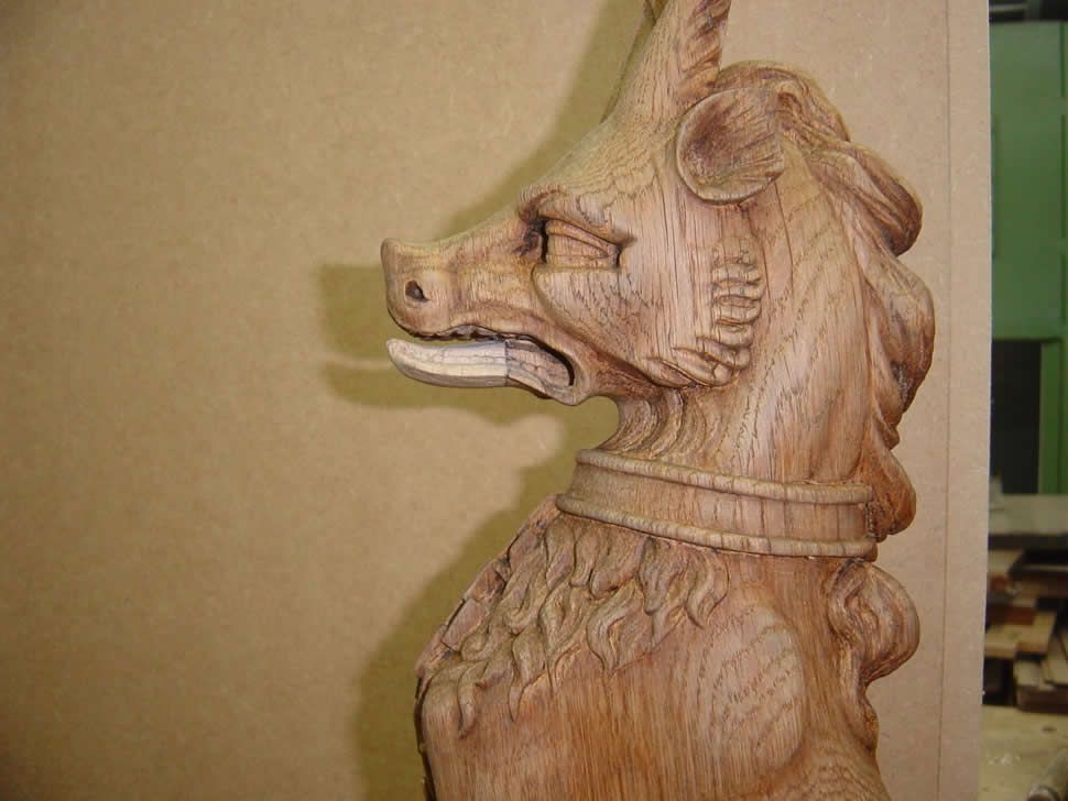 19th century carving repair