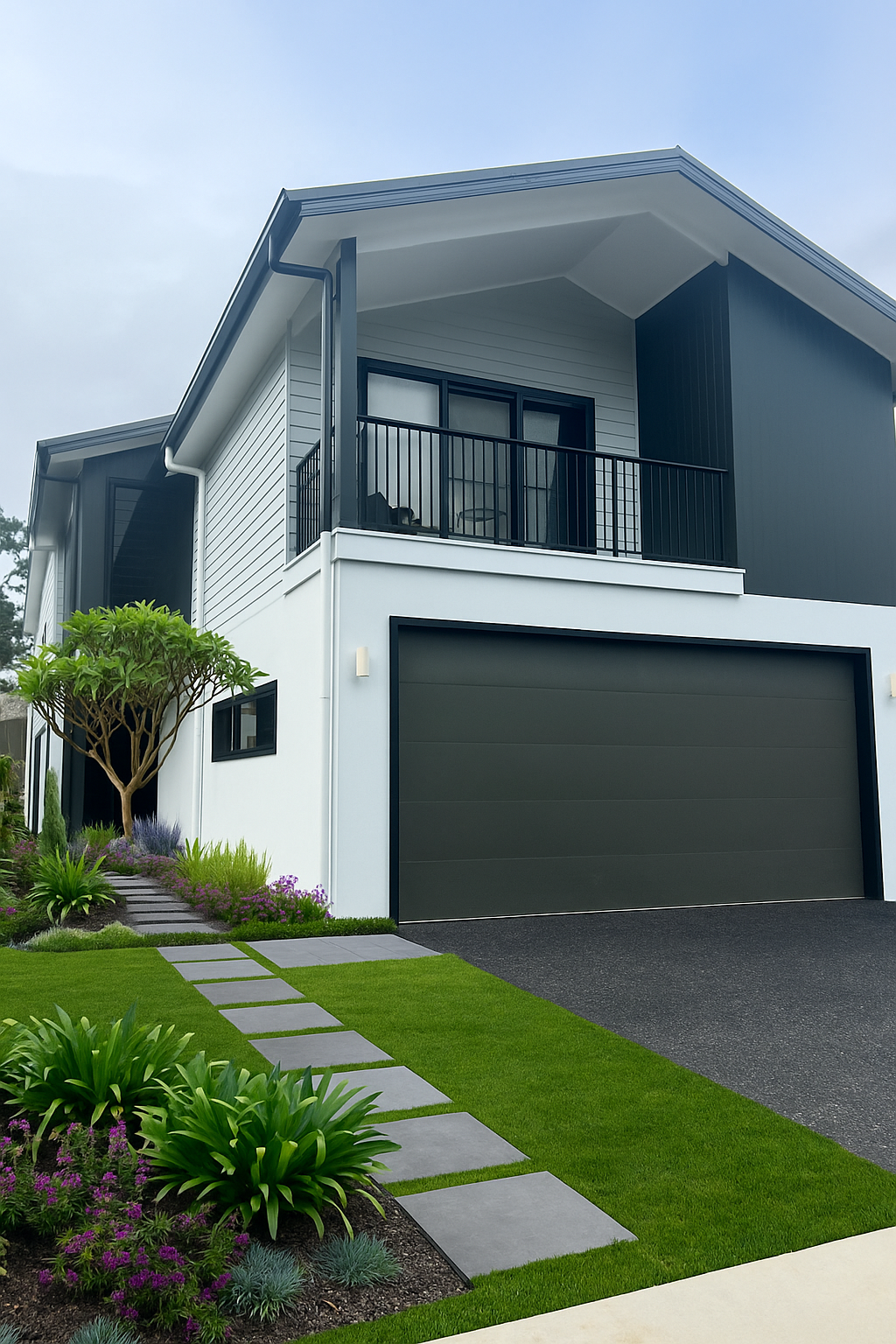 A Cream-Colored Electrical Panel on Teal Tiled Wall Above a White Cabinet with A Sign on Top — Designer Building Pty Ltd In Charmhaven, NSW