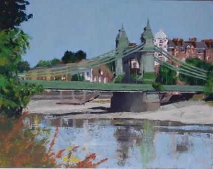 Thames Bridges, Hammersmith, tides, oil painting