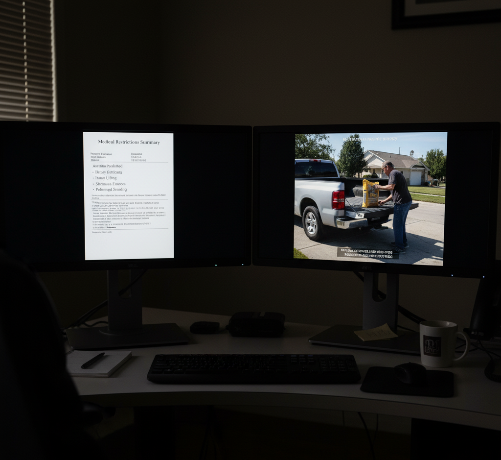 Court-ready surveillance evidence aligned with insurance claim restrictions