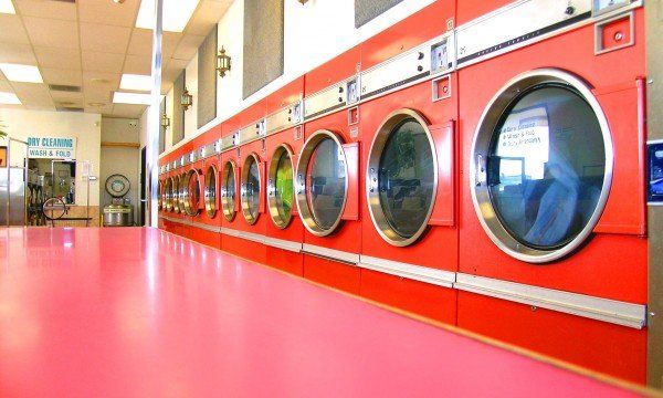 Lavaseco Suprema lavadoras rojas