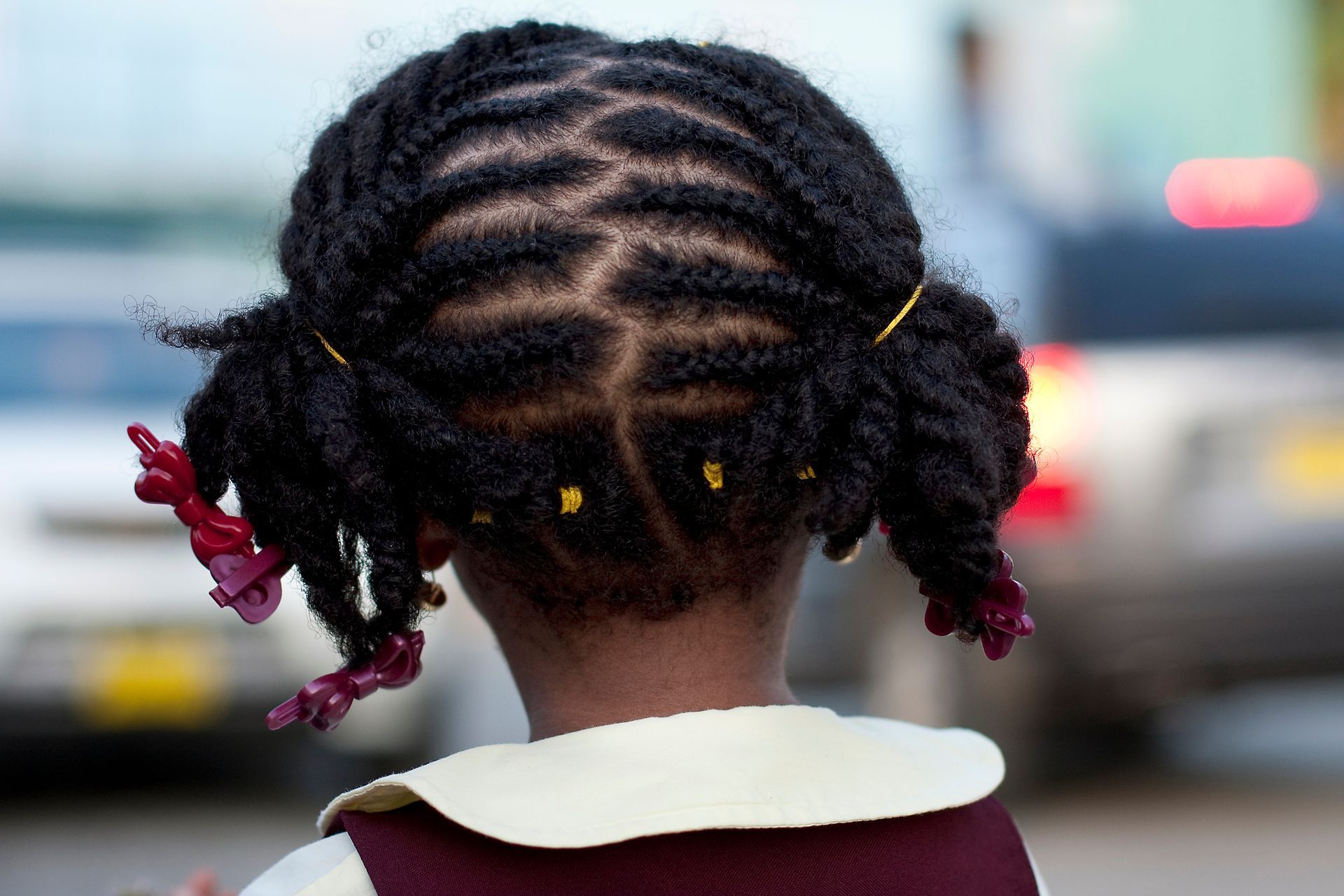 The Back Of S Little Hirl Eith Braids In Her Hair | Fayetteville, NC | Fatouisa African Braiding