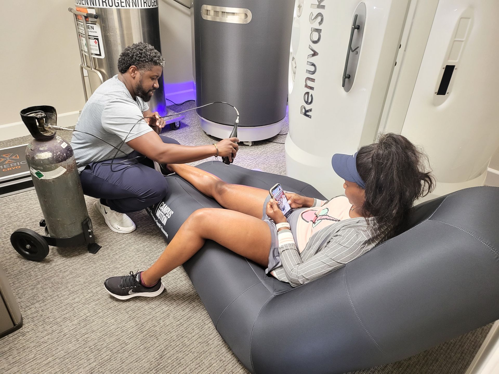 local cryotherapy on ankle sprain