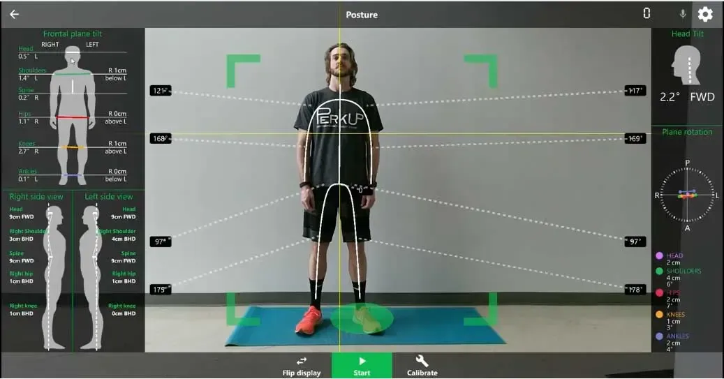 A man undergoing a KinetiSense scan as part of Customized Training, where assessment results are used to create tailored training programs addressing his unique strengths and weaknesses, optimizing his athletic performance potential.