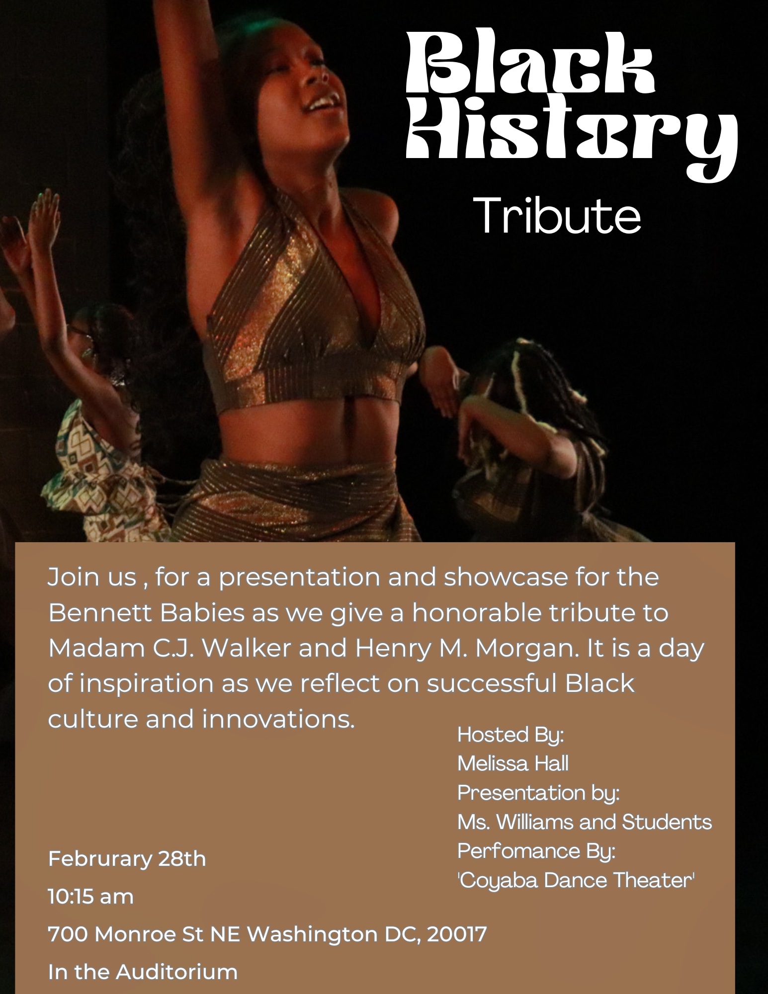 Black International Dance Day Event Illustration Poster