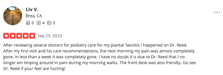 A review of a doctor 's office on yelp.