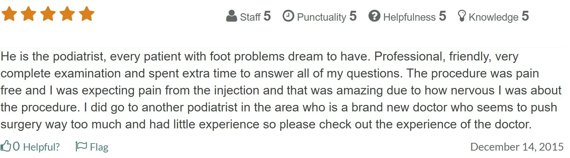 Dr. Reed is the dream podiatrist to have
