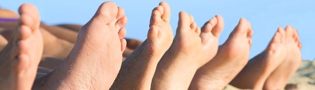 Image of feet at the beach
