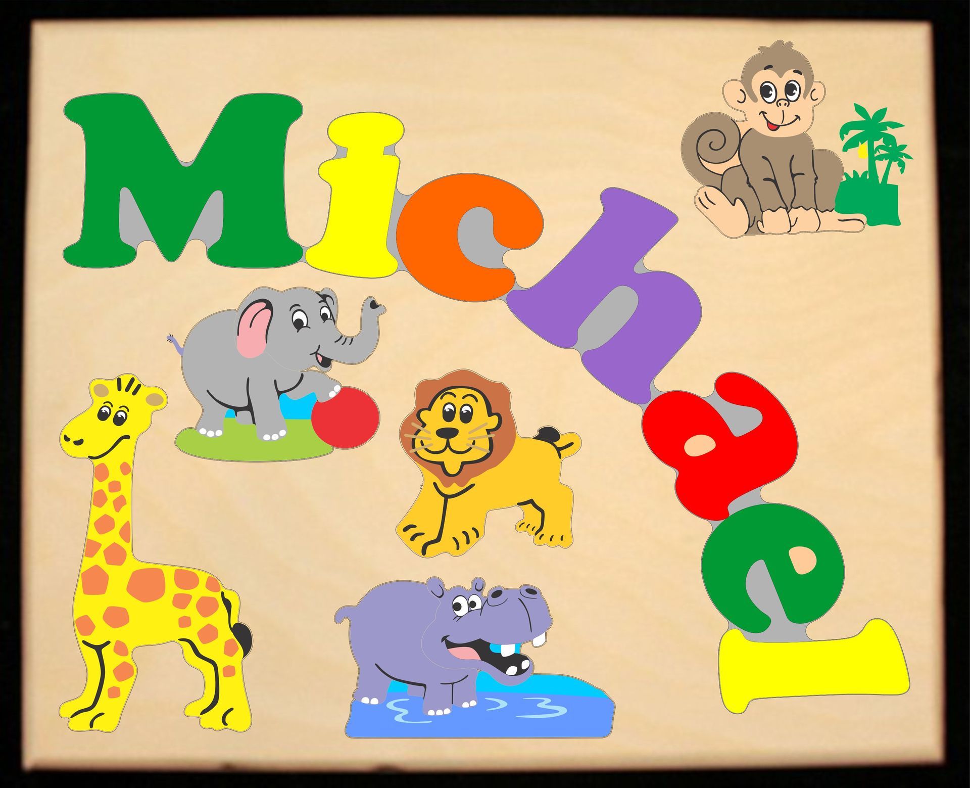 Custom Name Theme Puzzles