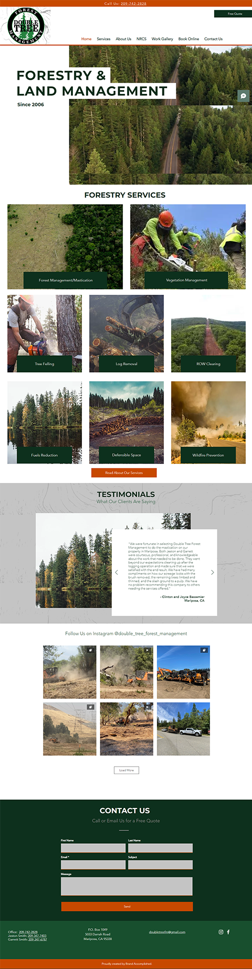 Double Tree Forest Management webpage