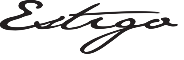 It is a black and white logo that looks like a signature.