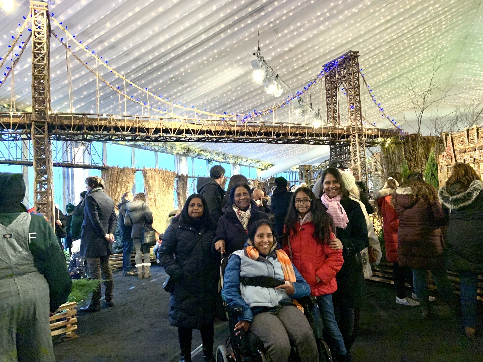 Wheelchair accessible New York Botanical Garden Train Show Exhibit Accessible Travel NYC