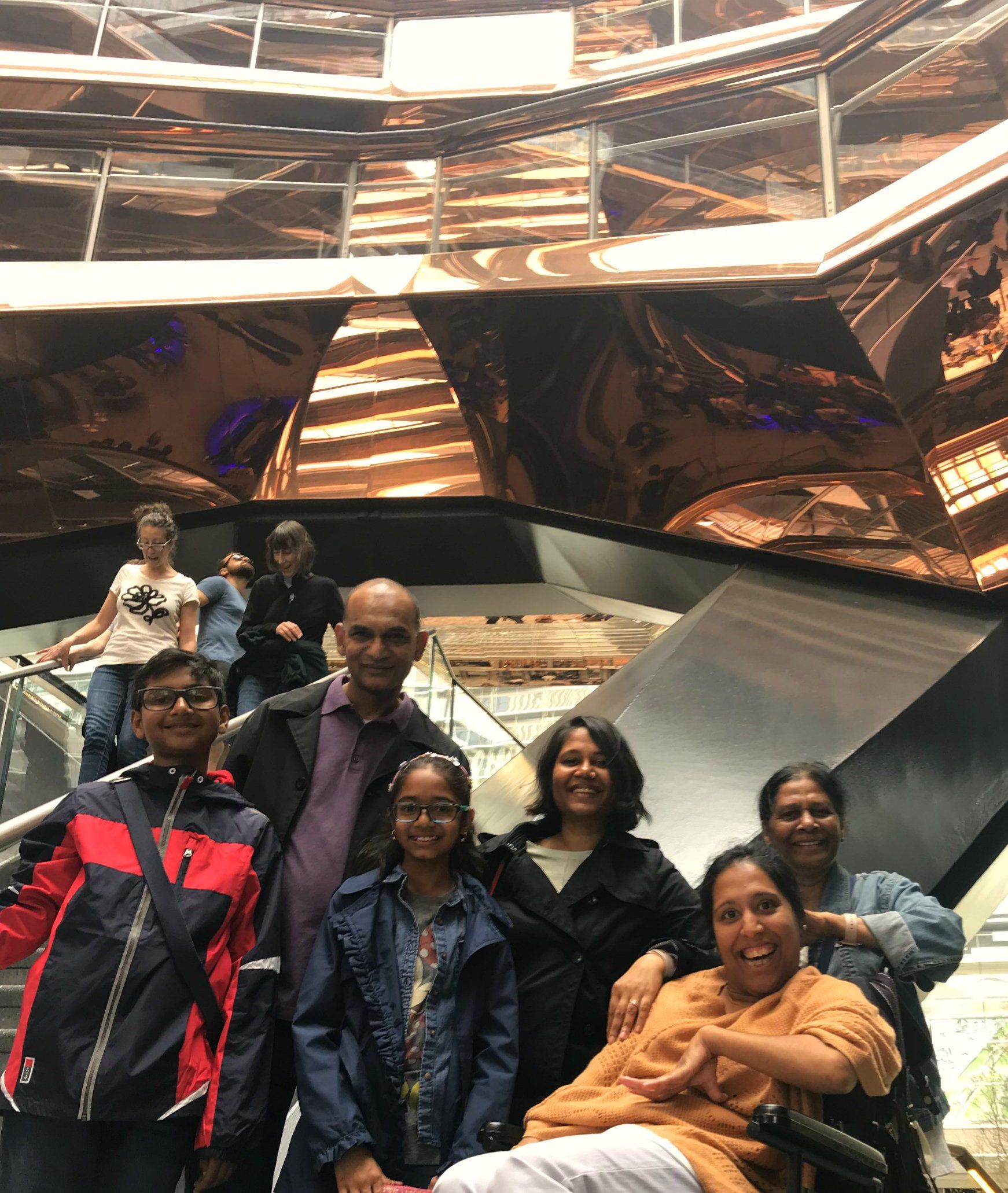 Accessible Travel NYC Family at The Vessel in Hudson Yards