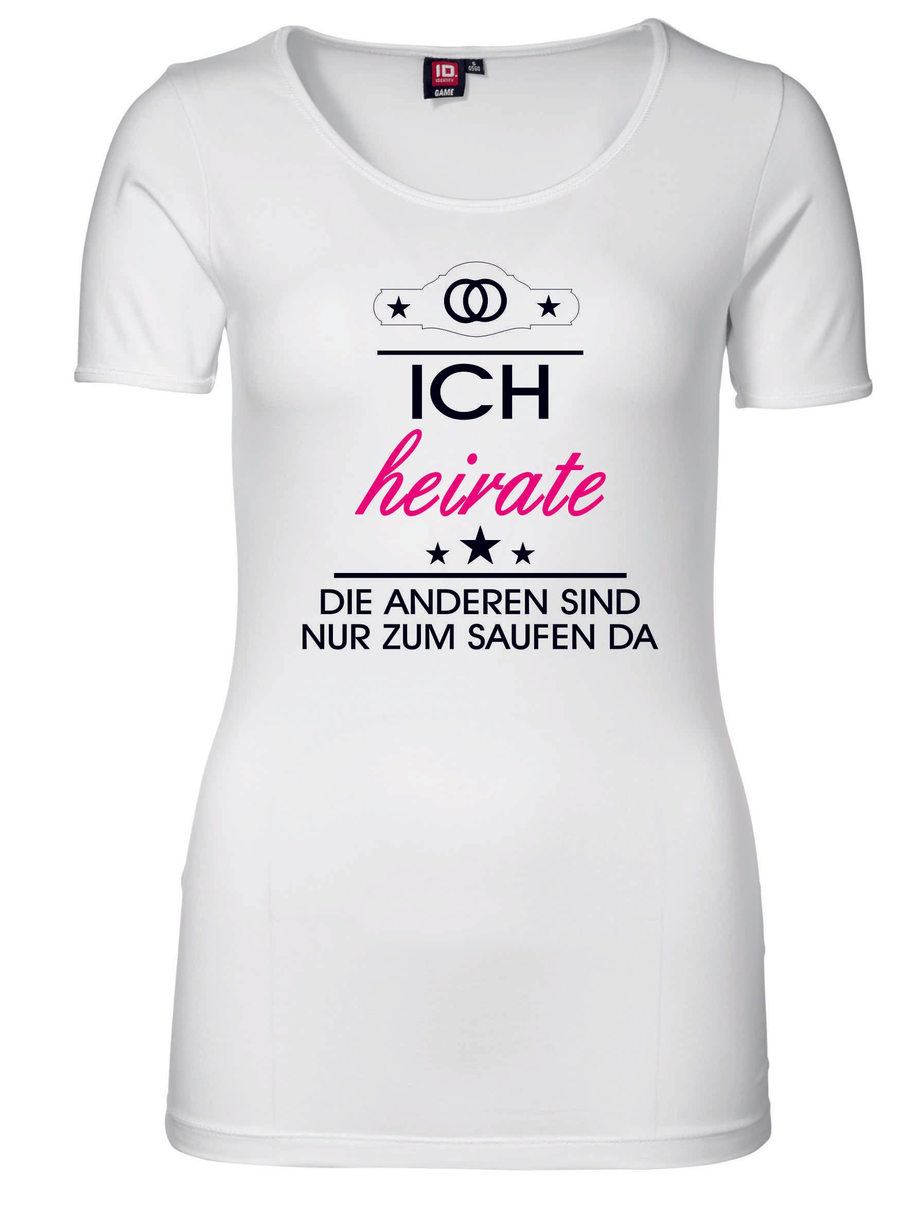 T-Shirt Motiv Ich heirate