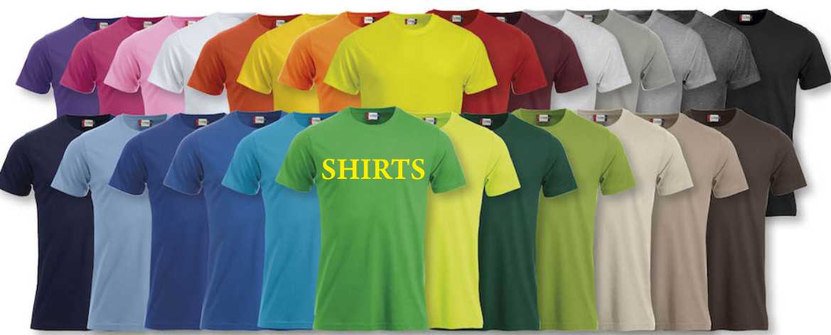 T-Shirts in vielen Farben