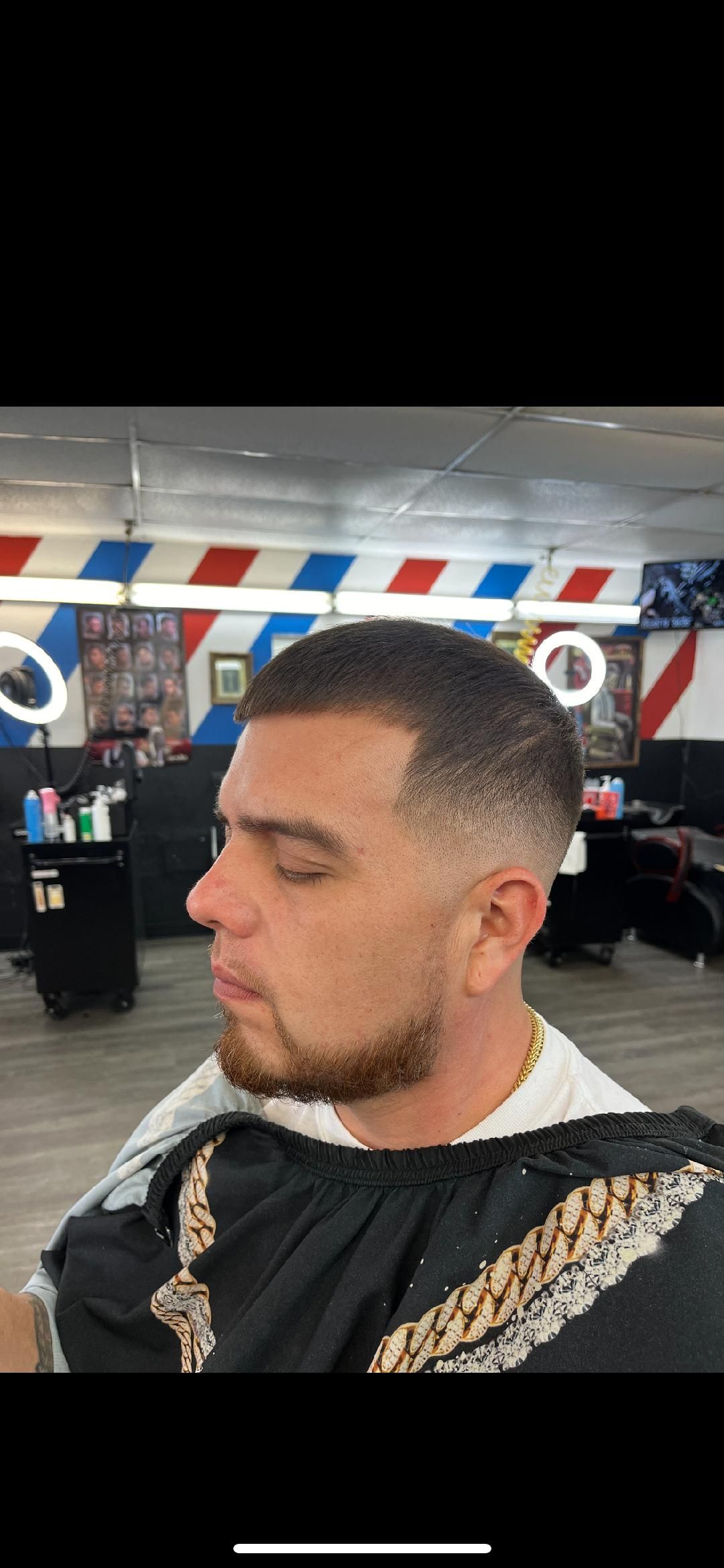 Mid Fade Beard Work Trim Dallas Texas 